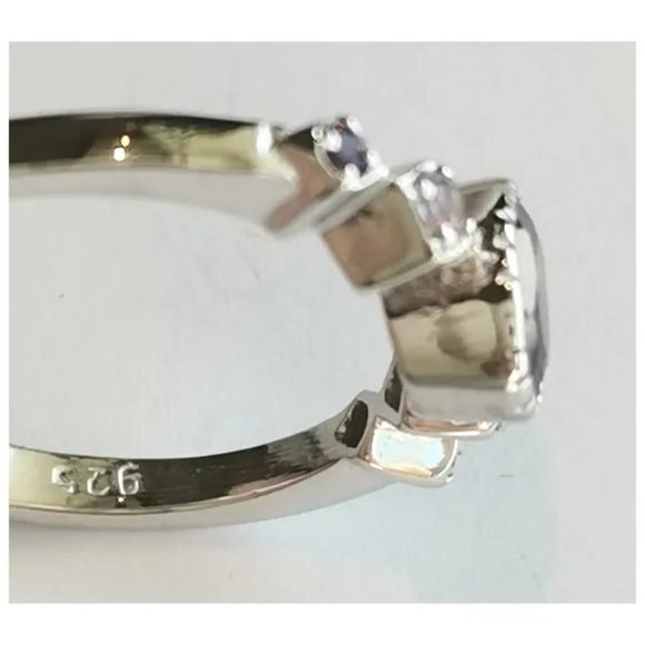 Sterling Silver Amethyst Ring Size 7 Vintage Inspired - Picture 5 of 5